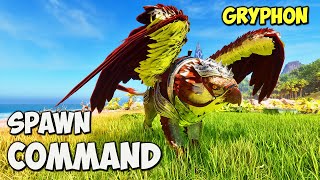 Gryphon ARK Survival Ascended Spawn COMMAND  How To Summon GRYPHONS Code ASA [upl. by Tadeo]