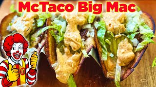 Make Big Mac SMASH Tacos On The Blackstone Griddle With This Secret Recipe For The Sauce [upl. by Euqnimod]