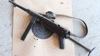 Shooting the German MP40 submachine gun [upl. by Ernaline]