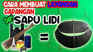 cara membuat layangan gapangan dari Lidi [upl. by Anilatsyrc166]