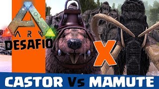 Castor Vs Mamute  Quem pega mais madeira em Ark Survival Evolved [upl. by Lorien]