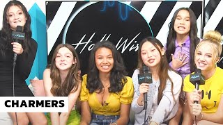 Brats Charmers Cast REVEAL Their Embarrassing First Kisses amp BTS Secrets  Hollywire [upl. by Astri700]