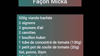 Recette Sauce Bolognaise façon Micka [upl. by Ellennad163]