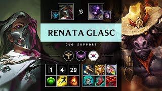 Renata Glasc Support vs Alistar  KR Master Patch 1420 [upl. by Zaneta]