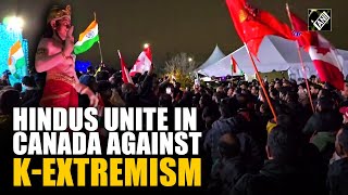 “Feeling 2ndclass citizens…” Canadian Hindus protest against violent Kmob attack in Canada [upl. by Brod]