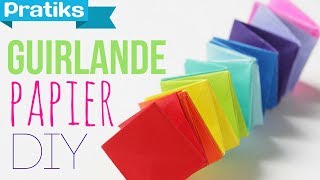 Comment faire une guirlande en papier [upl. by Sinnylg167]