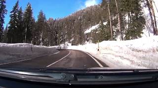 Toblach  Cortina dAmpezzo Fahrt Onboard Time Lapse [upl. by Anivad]