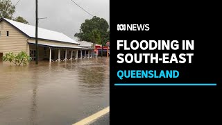 Flooding rain from exTropical Cyclone Seth drenches southeast Queensland causes havoc  ABC News [upl. by Inafets]