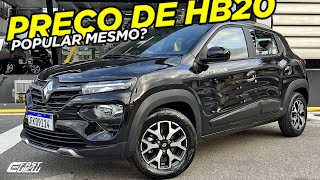 NOVO RENAULT KWID OUTSIDER 2024 MAIS CARO QUE HB20 SENSE E 208 LIKE É UM POPULAR QUE VALE A PENA [upl. by Ayanad]