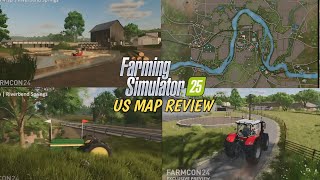 Farming simulator 25 Us Map Review And productions in Fs 25 [upl. by Erdda]