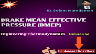 Definition of Brake Mean Effective Pressure BMEP of IC Engine [upl. by Asiaj]