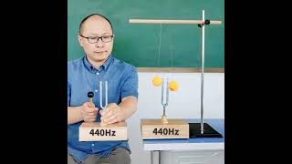 Resonance with tuning forks laboratoryequipment tuningfork resonance [upl. by Ruhtracm]