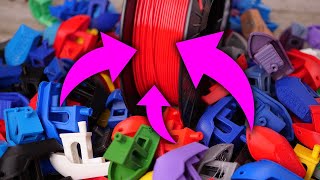 Recycling all my 3DBenchys into new Filament [upl. by Browne]