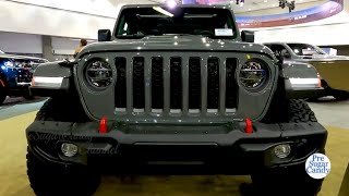 2022 Jeep Wrangler Rubicon  Exterior and Interior Walkaround  2021 Auto Show [upl. by Zurciram]