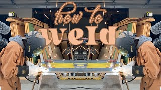 How To Weld For Beginners  DIY Restoration Hardware DUPE [upl. by Sarena]