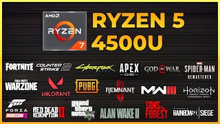 Ryzen 5 4500U Vega 6   Test in 14 Games in 2024 [upl. by Novled]