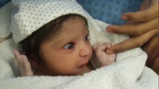 Cute Newborn Baby half an hour old [upl. by Ettevroc60]