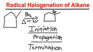 Radical Hydrohalogenation  Initiation Propagation Termination  Organic Chemistry [upl. by Addis445]