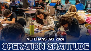 Veterans Day Operation Gratitude  PSHS  8th Grade  11112024 [upl. by Oralla894]