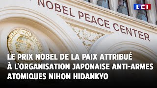 Le prix Nobel de la paix attribué à lorganisation japonaise anti armes atomiques Nihon Hidanky [upl. by Hedges745]