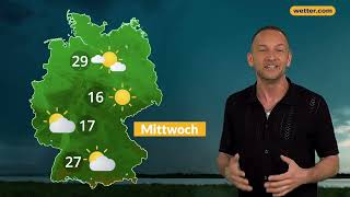 3TageWetter Heftige Gewitter und Starkregen auf dem Vormarsch [upl. by Winnie]