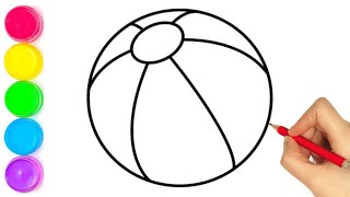 How To Draw a Ball Drawing Very Easy Ball Drawing Easy Step By Step Ball Drawing [upl. by Bedwell]