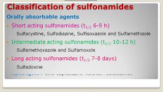 L12 Classification of Sulfonamides And cotrimoxazole in pharmacology Hindi [upl. by Essirehc]