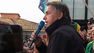 BOLSONARO EM CANGUÇU RS ASSISTA SUA CHEGADE SAIDA ASSISTA O QUE ELE FALOU A UMA MULTIDÃO [upl. by Yrahk]