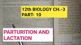 Class 12 biology chapter 3part 10parturition and lactationby study with farru [upl. by Nodnart]