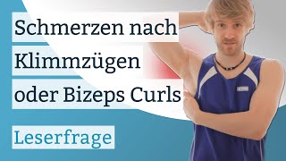 Schmerzen im Ellenbogen und Bizeps nach Klimmzügen oder Bizeps Curls [upl. by Aires644]