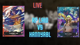 OP07 RP Law Vs Hannyabal One Piece TCG POV [upl. by Ahsad]