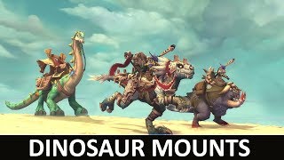 Dinosaur Mounts  Battle for Azeroth [upl. by Ehtiaf]