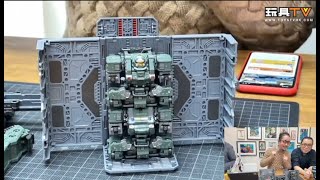 「爆玩具」Diaclone Tactical Mover TM07 Carrier Expansion set TM08 Tread Versaulter Chariot Cosmo Marines [upl. by Carrelli]