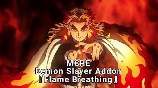 MCPEDemon Slayer AddonFlame Breathing [upl. by Phillipe442]