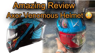 Axor Apex Venomous Helmet Unboxing amp Review  Buy or Not   Blue Black [upl. by Arhoz]