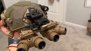 ARGUS PNVG18 Assembled  GPNVG18  Night Vision  Quad Nods shorts nightvision nvg [upl. by Nylesoy358]