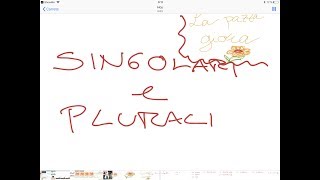 PLURALE E SINGOLARE IN ITALIANO IN 5 MINUTI [upl. by Polk853]