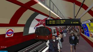 lets play Openbve Northern Line EdgwareMorden via Bank [upl. by Notsirhc]