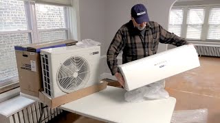 How to Install a Ductless MiniSplit Air Conditioner  Blueridge [upl. by Dixie485]