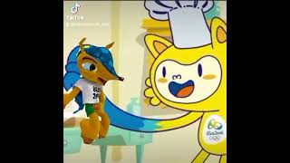 Fuleco is gotten by an Olympic Mascot FIFA world cup Mascot shorts [upl. by Earej]