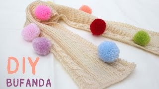 DIY Como hacer bufanda de niño o niña patrón gratis [upl. by Attela732]