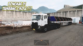 TRUCK UD Quester Muatan Pipa Besi Bongkar Di tambang  ets2 ets2mods [upl. by Yelha]