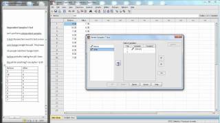 SPSS  Dependent Samples tTest [upl. by Bernardi]