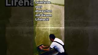 ✨Leimfarbe easy abwaschen mit Washboy  removing distemper easily with this Lifehack ✨ [upl. by Ylrebmik408]