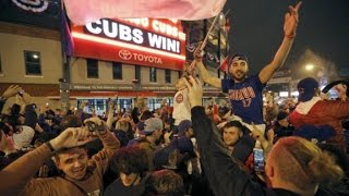 The moment the Cubs won [upl. by Oiludbo]