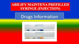 ABILIFY MAINTENA PREFILLED SYRINGE INJECTION  Brande Name Precautions How use Side Effects [upl. by Adnol696]