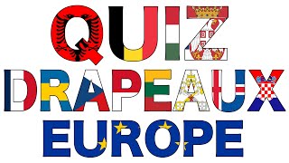 QUIZ DRAPEAU EUROPE  43 Drapeaux De Pays Européen à Deviner  Niveau Moyen [upl. by Armil]