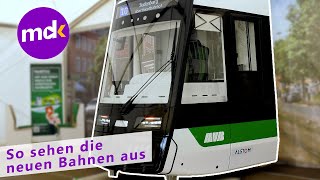 MVB NEUE Straßenbahn vorgestellt  Magdeburg News [upl. by Xam]