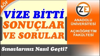 AÖF Sınav Soruları ve Sonuçları Ne Zaman Yayınlanır Sınavlarınız Nasıl Geçti [upl. by Wallie]