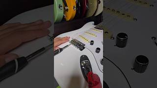 How to Intonate a Guitar  Quick Guide guitar stratocaster partscaster fender tutorial [upl. by Lede]